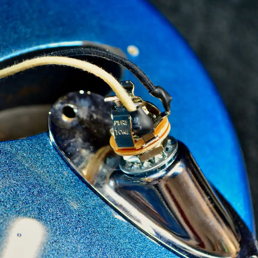 Fender Professional II Stratocaster: Pure Tone output jack installed and wired in.